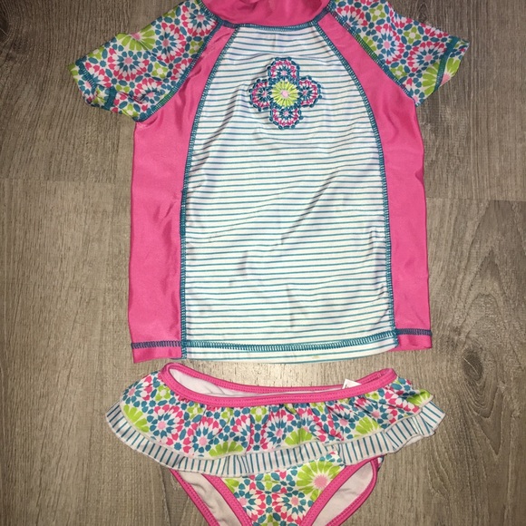 Cabana Beach 3 Piece Swim Set Size 5 - Picture 3 of 6